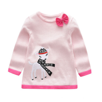 Nueva Moda Otoño Invierno Hollow Pullover Baby Sweater Niños Niñas de Punto Suéter para Niñas Suéteres Vestido